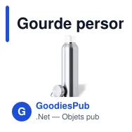 Gourde personnalisable avec logo pour entreprises - modèle Whipet - Miniature 3