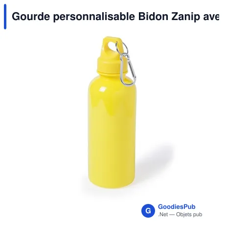 Gourde personnalisable Bidon Zanip avec logo - 600 ml