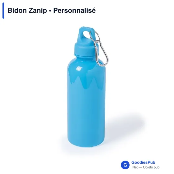 Gourde personnalisable Bidon Zanip avec logo - 600 ml - Image 3