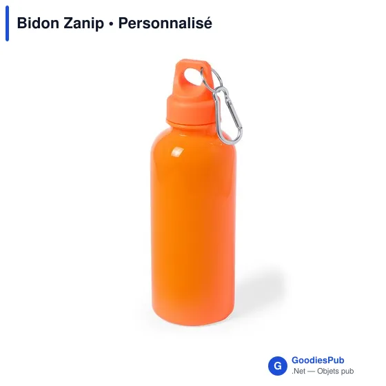 Gourde personnalisable Bidon Zanip avec logo - 600 ml - Image 5