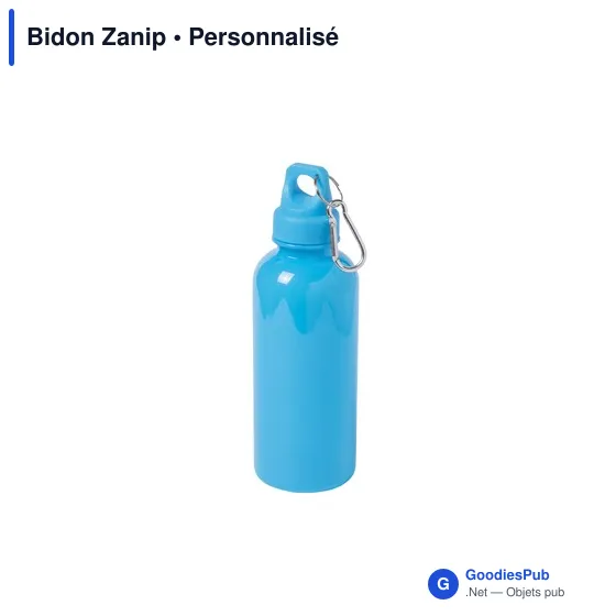 Gourde personnalisable Bidon Zanip avec logo - 600 ml - Image 10