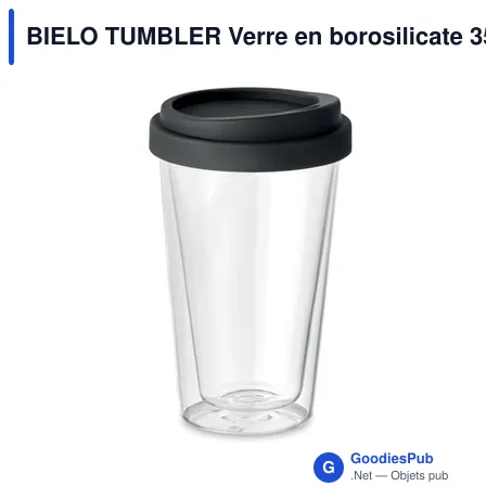 BIELO TUMBLER Verre en borosilicate 350ml