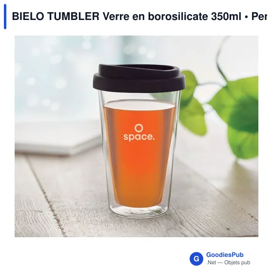 BIELO TUMBLER Verre en borosilicate 350ml - Image 5