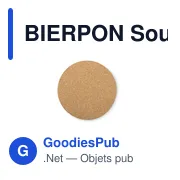 BIERPON Sous-verres ronds en liege - Miniature 1