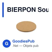 BIERPON Sous-verres ronds en liege - Miniature 2