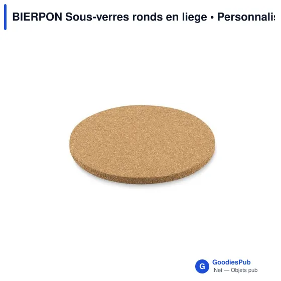 BIERPON Sous-verres ronds en liege - Image 2