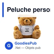 Peluche personnalisable Big Browny Bear avec logo - Miniature 4