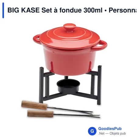 BIG KASE Set à fondue 300ml