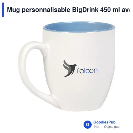 Mug personnalisable BigDrink 450 ml avec logo