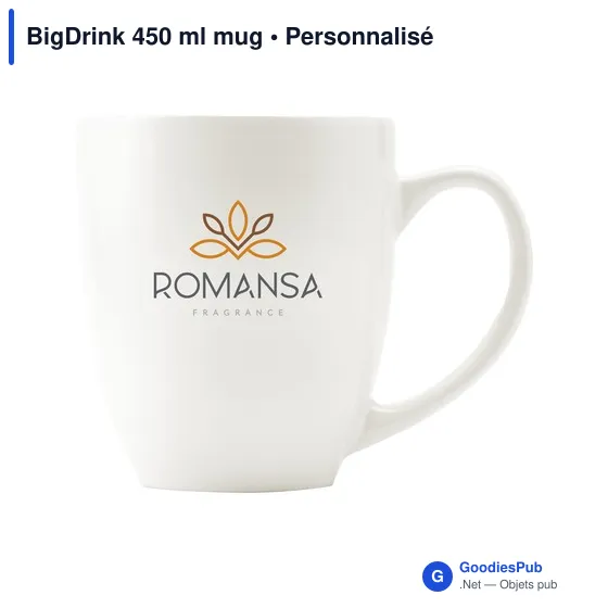 Mug personnalisable BigDrink 450 ml avec logo - Image 12