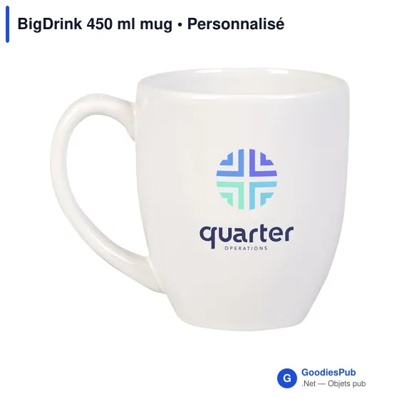 Mug personnalisable BigDrink 450 ml avec logo - Image 10
