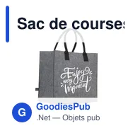 Sac de courses personnalisable BigShopper Argus GRS RPET avec logo - Miniature 1