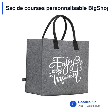 Sac de courses personnalisable BigShopper Argus GRS RPET avec logo
