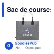 Sac de courses personnalisable BigShopper Argus GRS RPET avec logo - Miniature 2