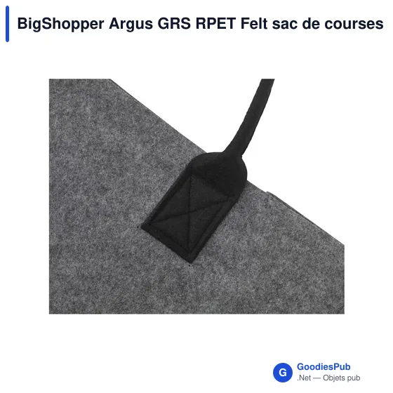 Sac de courses personnalisable BigShopper Argus GRS RPET avec logo - Image 4