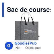 Sac de courses personnalisable BigShopper Argus GRS RPET avec logo - Miniature 6