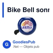 Sonnette pour vélo personnalisable avec logo - Bike Bell - Miniature 3