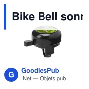 Sonnette pour vélo personnalisable avec logo - Bike Bell - Miniature 4