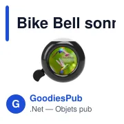 Sonnette pour vélo personnalisable avec logo - Bike Bell - Miniature 6