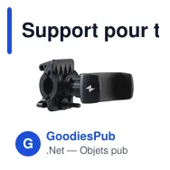 Support pour téléphone personnalisable pour vélo - Bike Phone Holderavec logo - Miniature 1