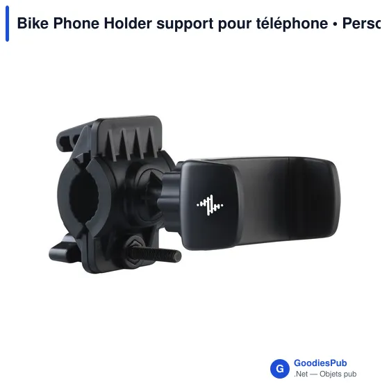Support pour téléphone personnalisable pour vélo - Bike Phone Holderavec logo - Image 1