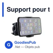 Support pour téléphone personnalisable pour vélo - Bike Phone Holderavec logo - Miniature 2