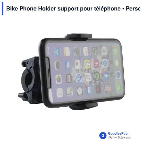 Support pour téléphone personnalisable pour vélo - Bike Phone Holderavec logo - Image 2