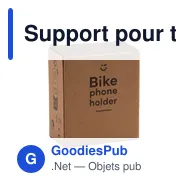 Support pour téléphone personnalisable pour vélo - Bike Phone Holderavec logo - Miniature 3