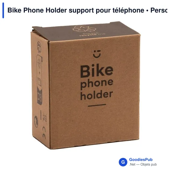 Support pour téléphone personnalisable pour vélo - Bike Phone Holderavec logo - Image 3