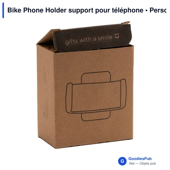 Support pour téléphone personnalisable pour vélo - Bike Phone Holderavec logo - Image 4