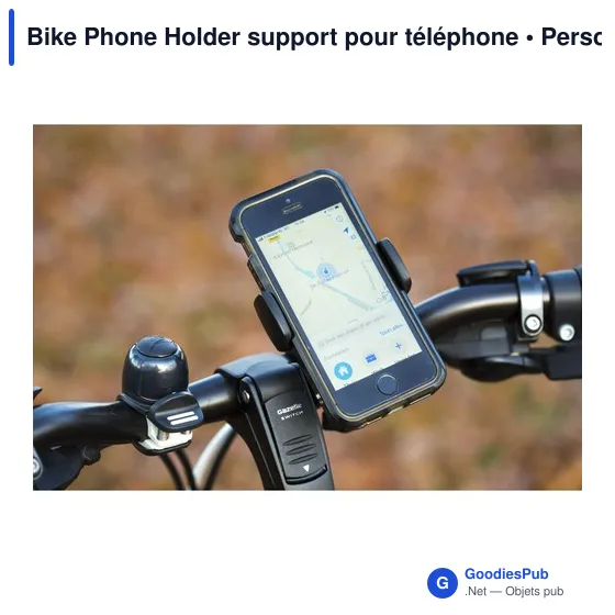Support pour téléphone personnalisable pour vélo - Bike Phone Holderavec logo - Image 5