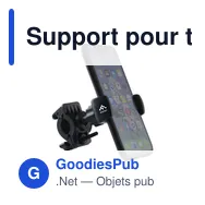 Support pour téléphone personnalisable pour vélo - Bike Phone Holderavec logo - Miniature 8