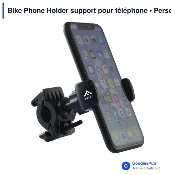 Support pour téléphone personnalisable pour vélo - Bike Phone Holderavec logo - Image 8