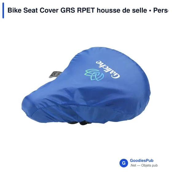 Housse de selle personnalisable en PET recyclé avec logo - Image 1