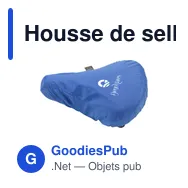 Housse de selle personnalisable en PET recyclé avec logo - Miniature 2