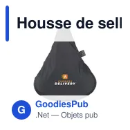 Housse de selle personnalisable en PET recyclé avec logo - Miniature 12