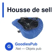 Housse de selle personnalisable en PET recyclé avec logo - Miniature 3
