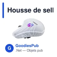 Housse de selle personnalisable en PET recyclé avec logo - Miniature 5