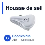Housse de selle personnalisable en PET recyclé avec logo - Miniature 6