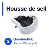 Housse de selle personnalisable en PET recyclé avec logo - Miniature 7