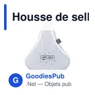 Housse de selle personnalisable en PET recyclé avec logo - Miniature 8