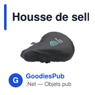 Housse de selle personnalisable en PET recyclé avec logo - Miniature 9