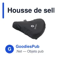 Housse de selle personnalisable en PET recyclé avec logo - Miniature 10