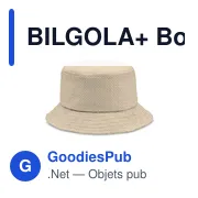 BILGOLA+ BOB EN PAILLE DE PAPIER - Miniature 1