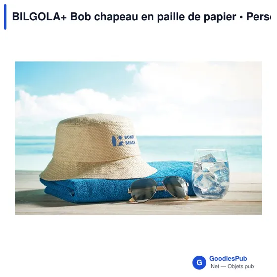 BILGOLA+ BOB EN PAILLE DE PAPIER - Image 4