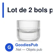 Lot de 2 bols personnalisables en R-PET avec logo - Sagaform Billi - Miniature 1