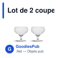 Lot de 2 coupes personnalisables en R-PET avec logo - Sagaform Billi - Miniature 2