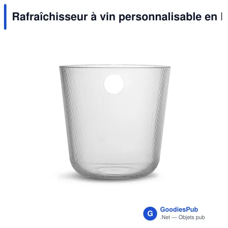Rafraîchisseur à vin personnalisable en R-PET avec logo - Sagaform Billi