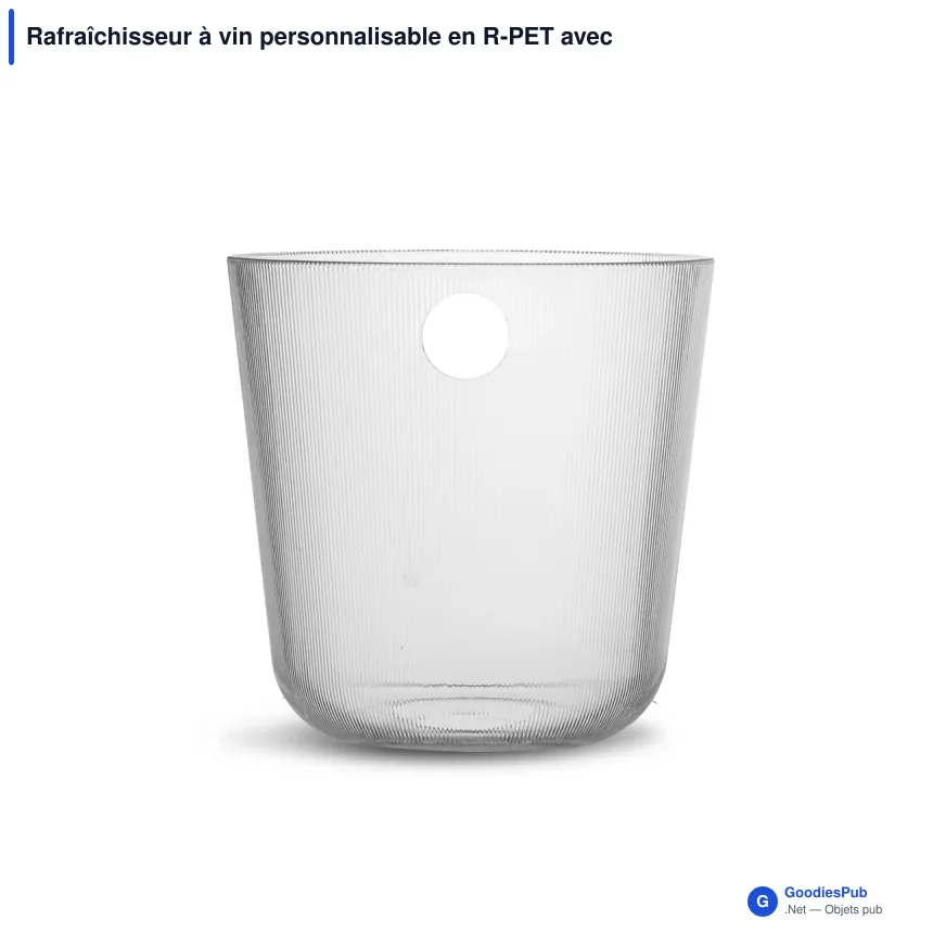 Rafraîchisseur à vin personnalisable en R-PET avec logo - Sagaform Billi - Image 2