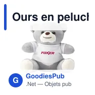 Ours en peluche personnalisable Billy Bear avec logo - Miniature 1